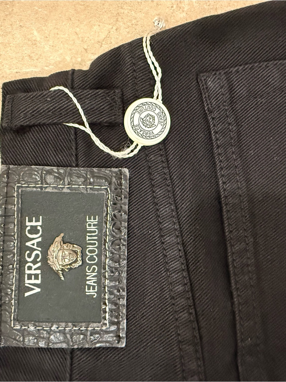 Versace Jeans Collection Black High-Rise Women's Jeans - Picture 4 of 7
